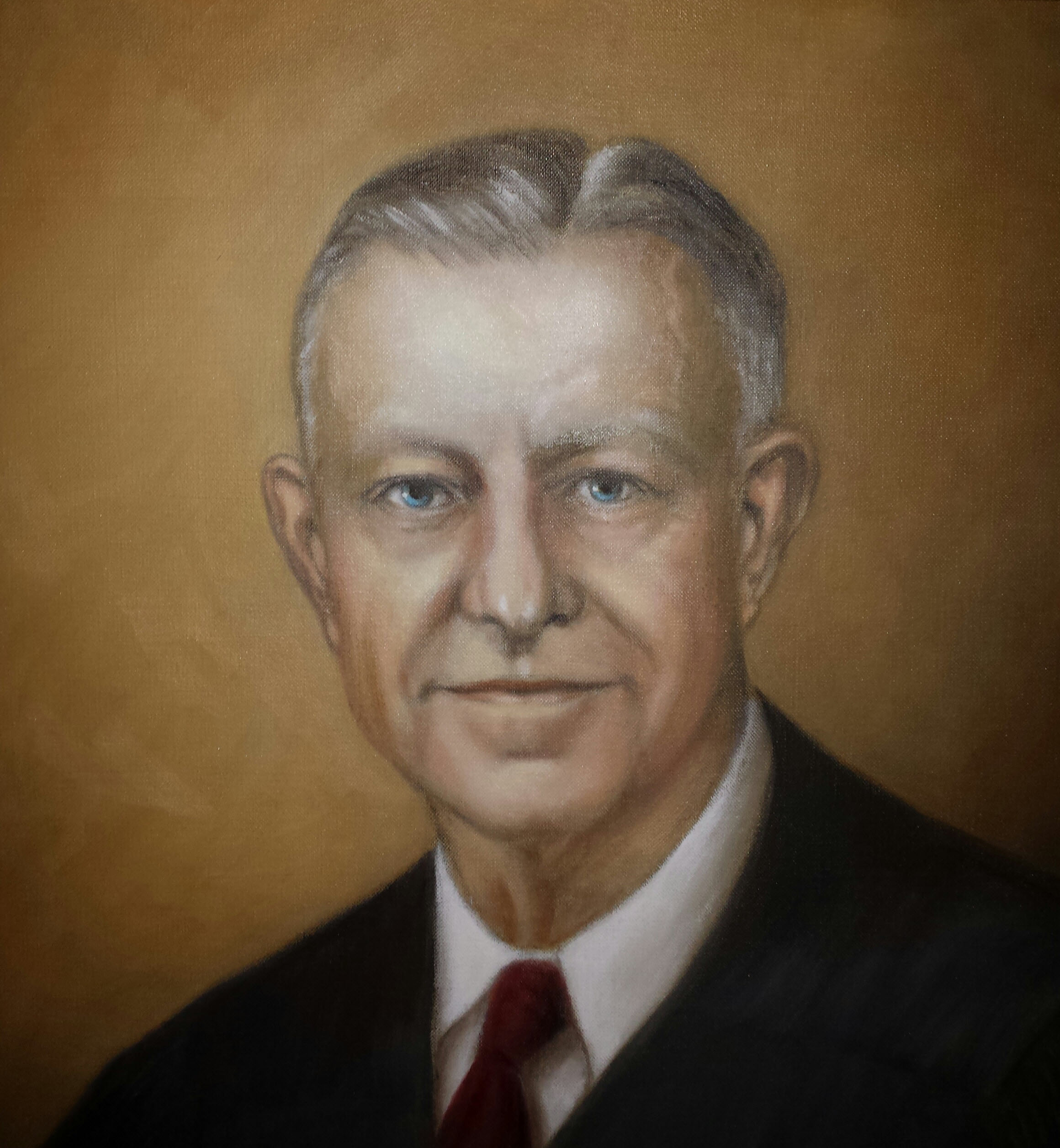 Painted portrait of Judge Jack F. White